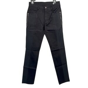 Versace Collection Slim Black Pants Zip Pocket Men's Size 30 Made in Italia  NWT